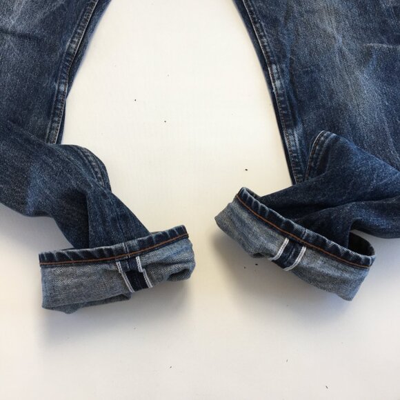 The Unbranded Brand Skinny Fit Selvedge Button Fly Jeans 30 - Picture 4 of 11